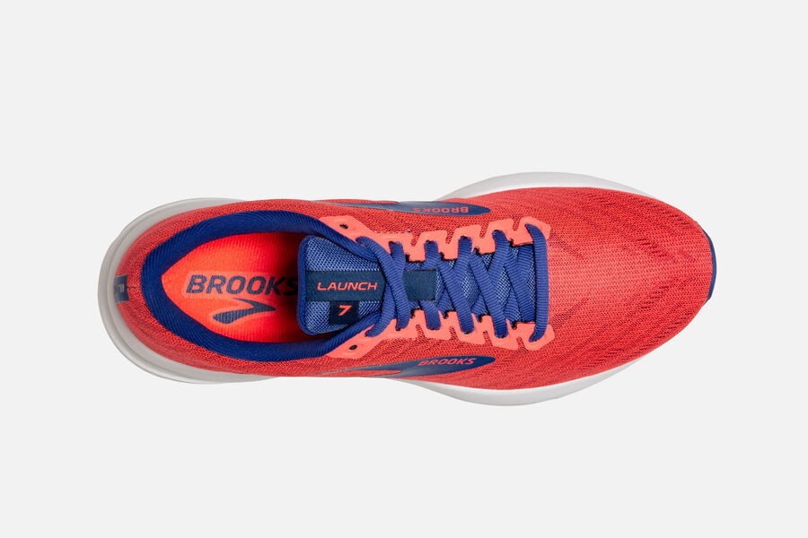 Brooks Launch 7 Road Löparskor Dam - Orange/Blå - 1593-EBQPV